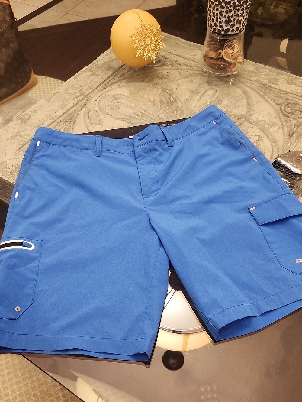 Tommy Bahama Vibrant Blue Cargo Swimm Shorts 36